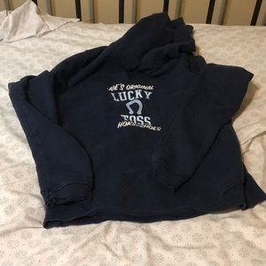 Dark blue hoodie